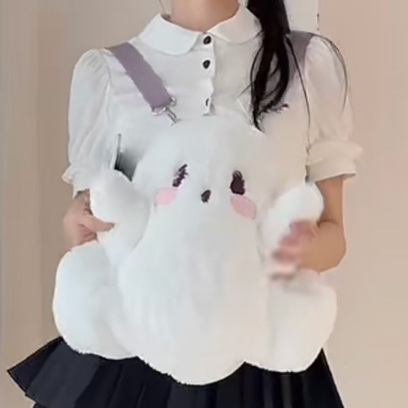 Cute White Ghost Femboy Backsack