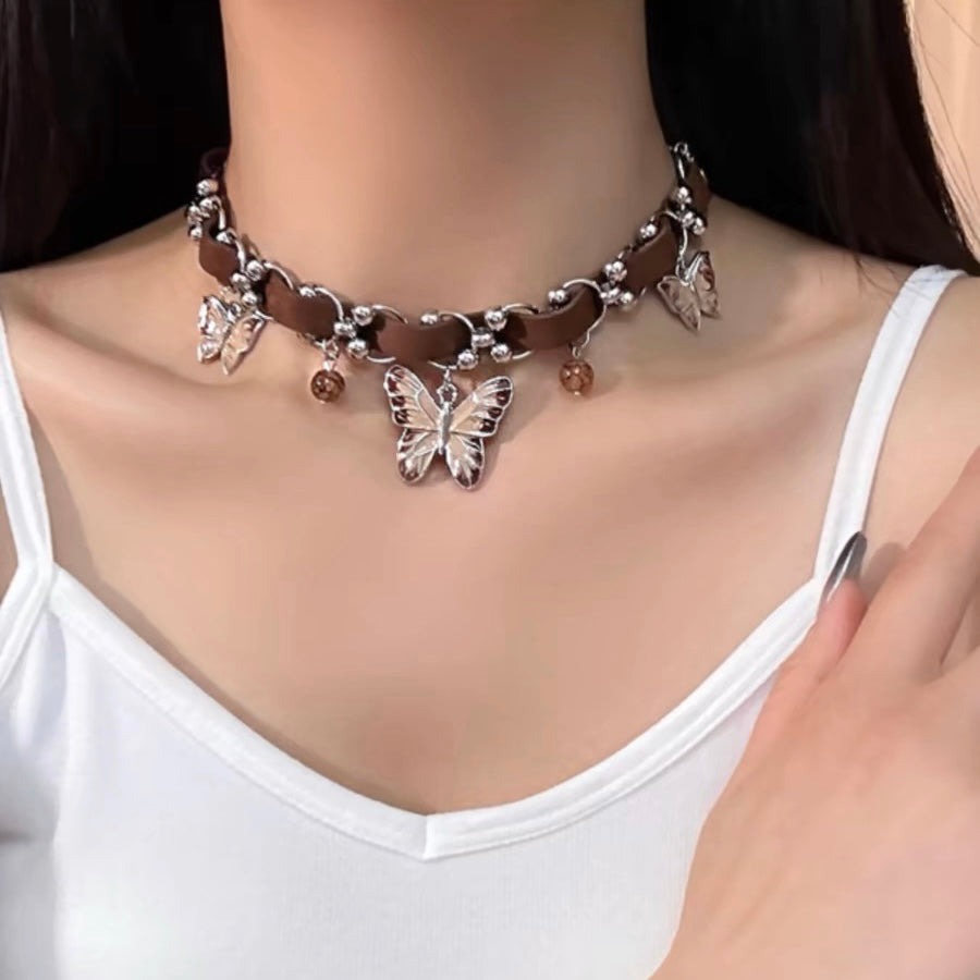 Brown Butterfly Choker