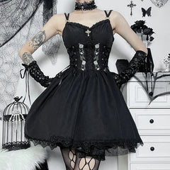 Gothic Black Sundress