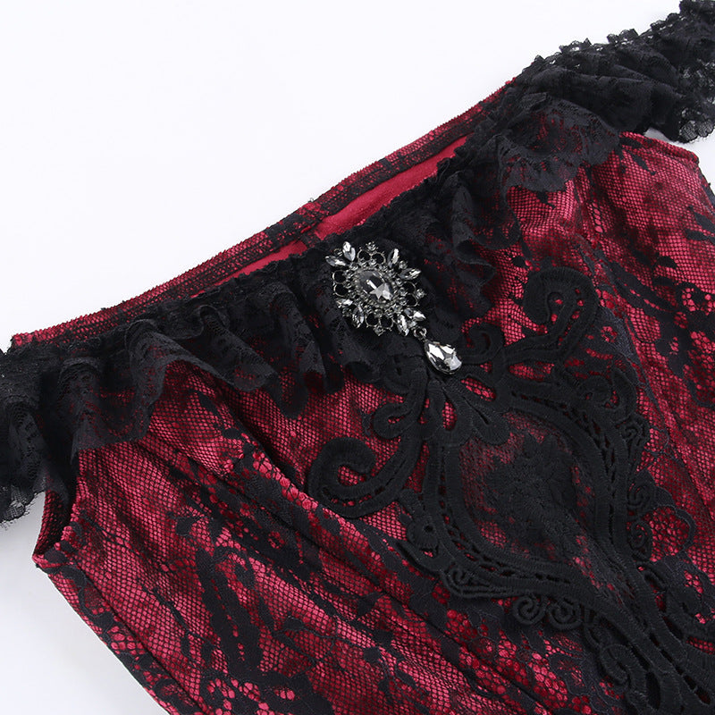 Gothic Red Corset Top