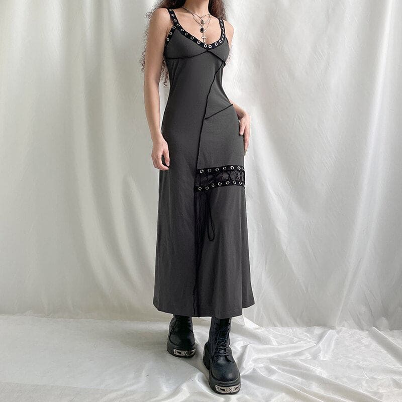 Grunge Gothic Maxi Dress
