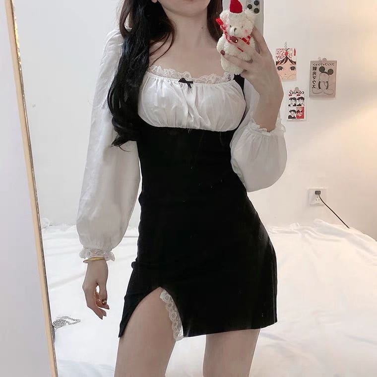 Korean Style Mini Dress