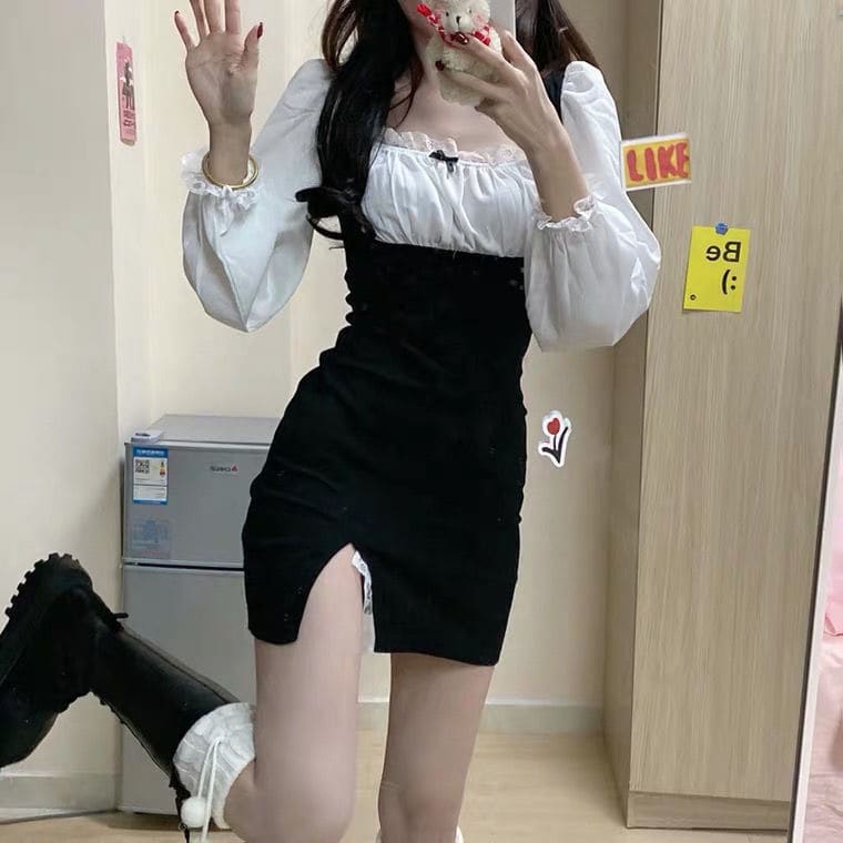 Korean Style Mini Dress