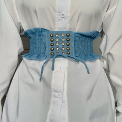 Light Blue Corset Belt