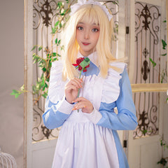 Light Blue Long Maid Dress