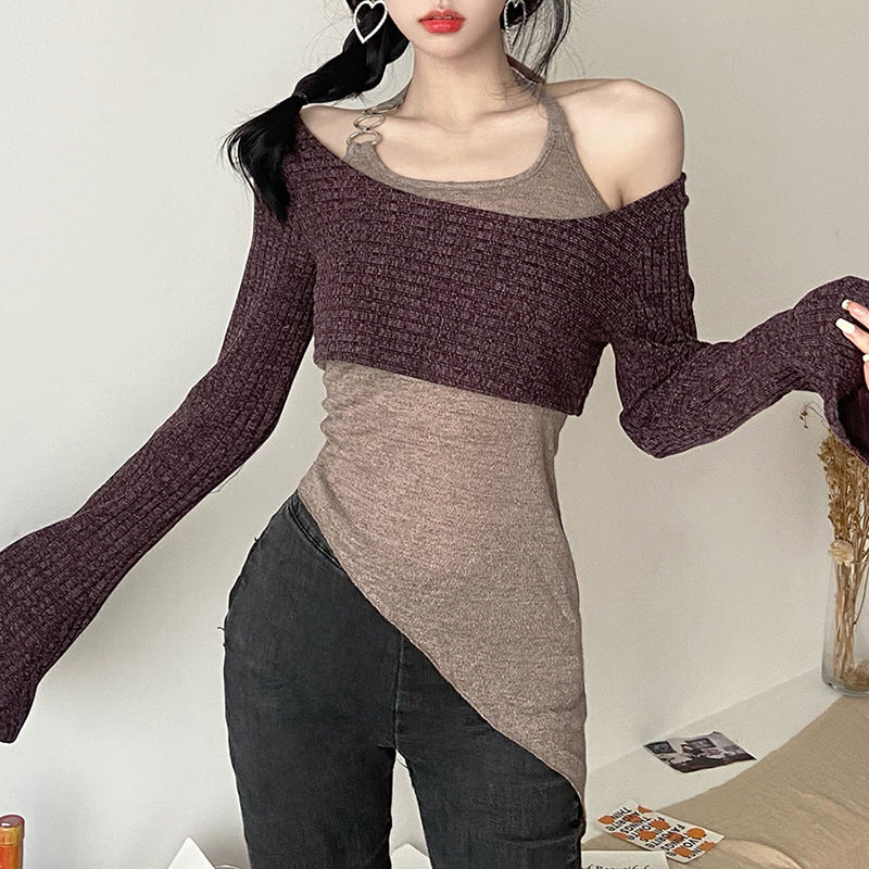 Long Sleeve Off Shoulder Top