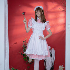 Pink Maid Dress Cosplay