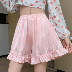 Ruffle Hem Shorts