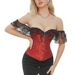 Red And Black Corset Top