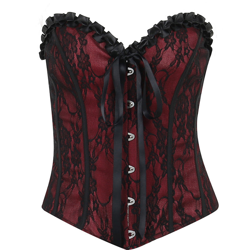 Red Gothic Corset Top