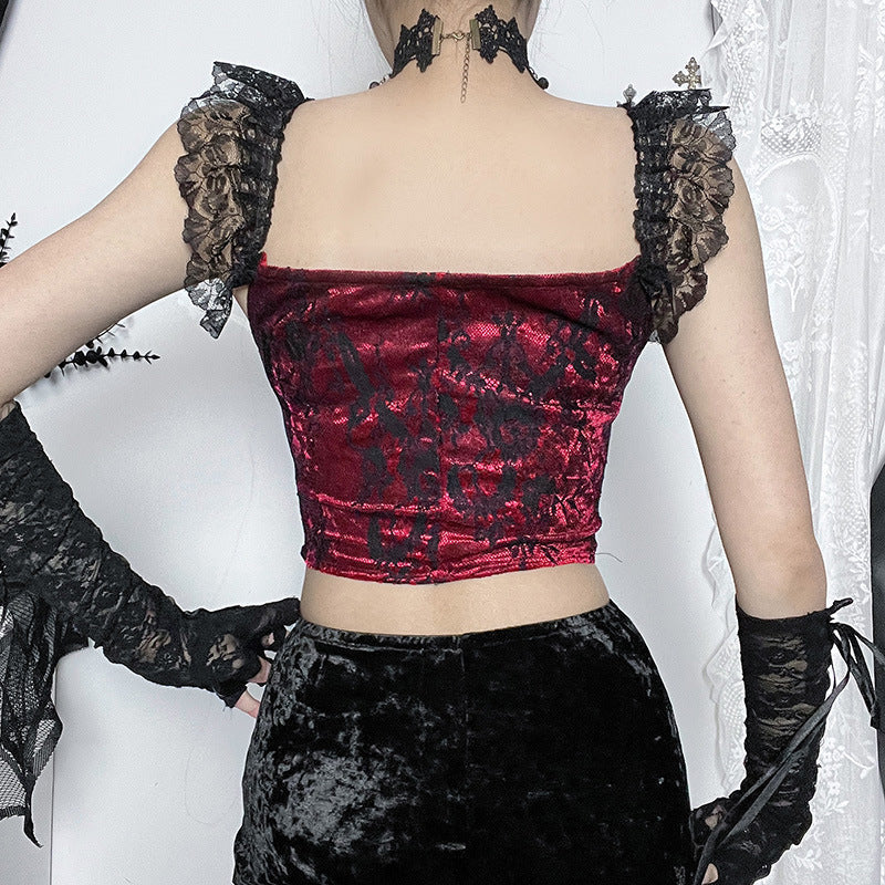 Gothic Red Corset Top