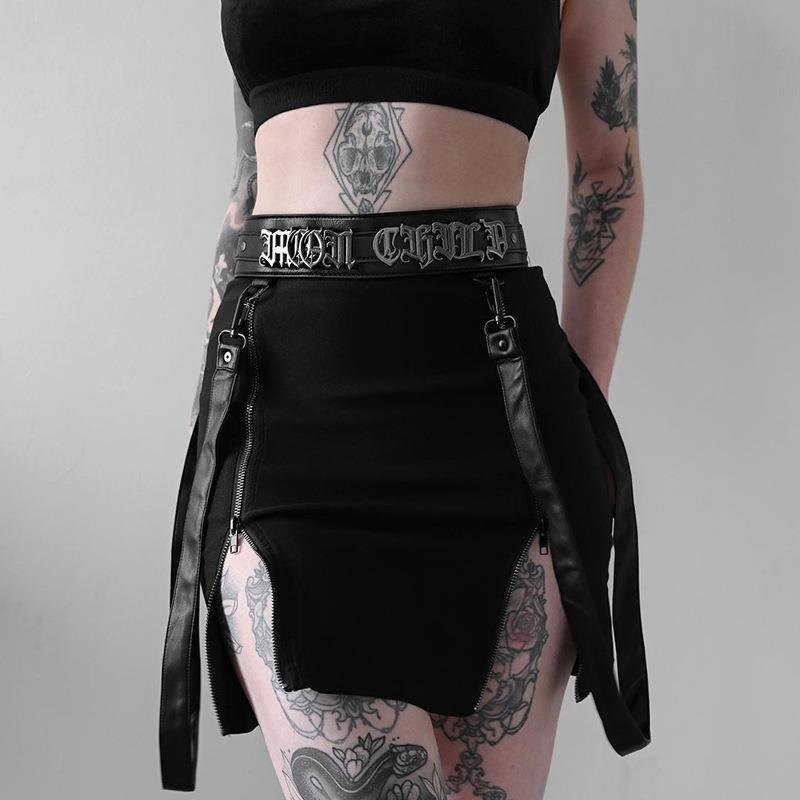 Black Gothic Short Skirt