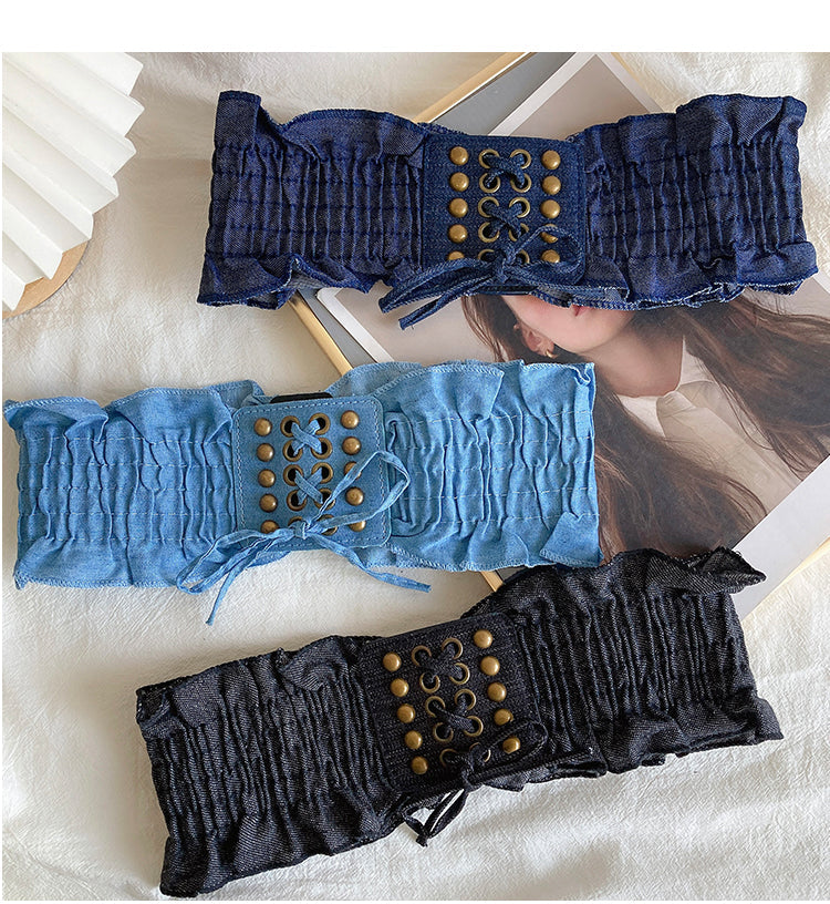 Light Blue Corset Belt