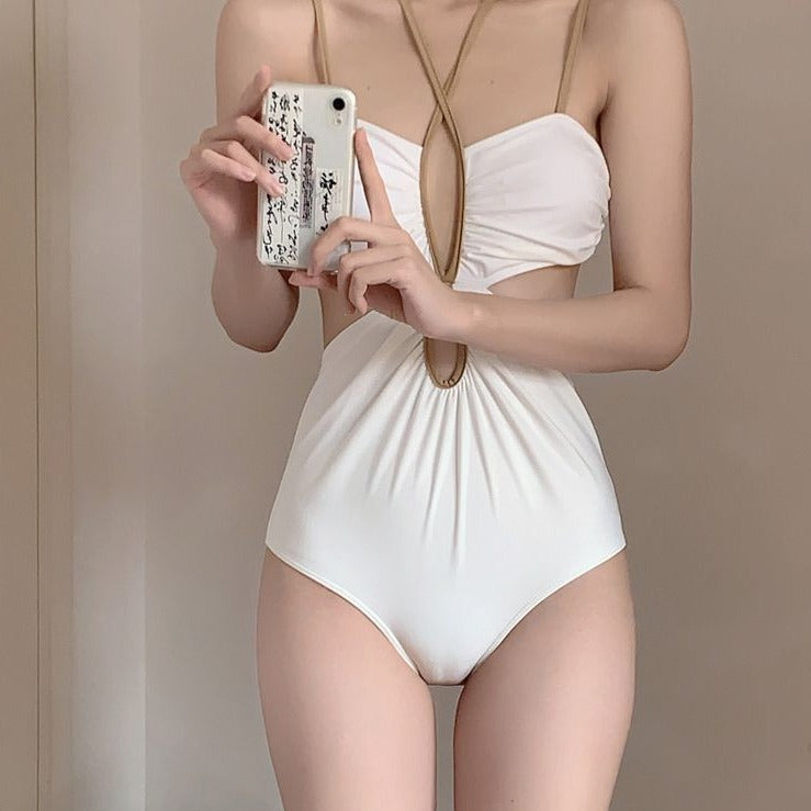 White Bikini Swimwear One Piece