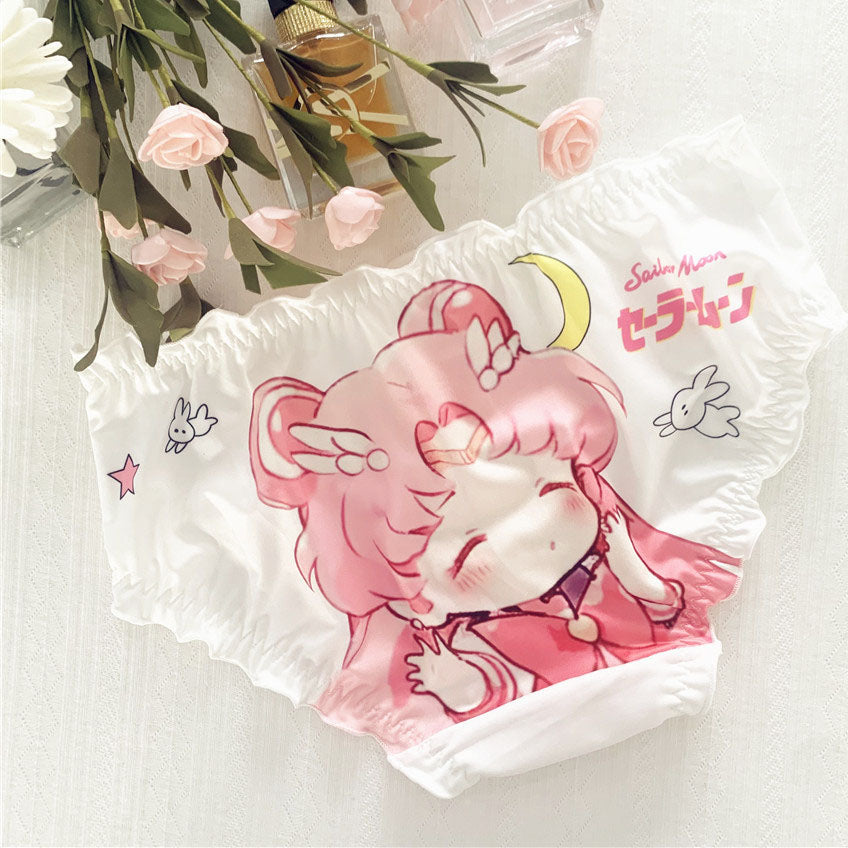 Anime White Ruffle Panties