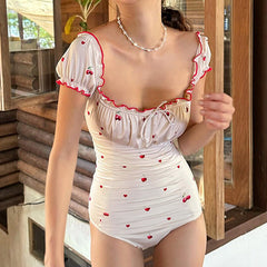 Sweet Cherry Print Bodysuit