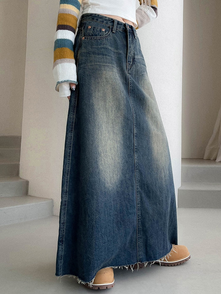 Vintage Harajuku Denim Skirt - Kaysmar