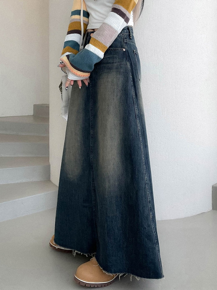 Vintage Harajuku Denim Skirt