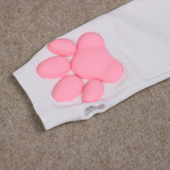 3D Cat Paw Fingerless Gloves