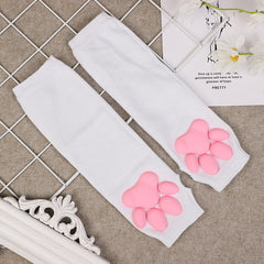 3D Cat Paw Fingerless Gloves