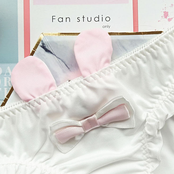 Cute Ruffle Panties With Bunny Ears