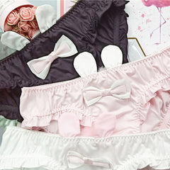 Cute Ruffle Panties With Bunny Ears