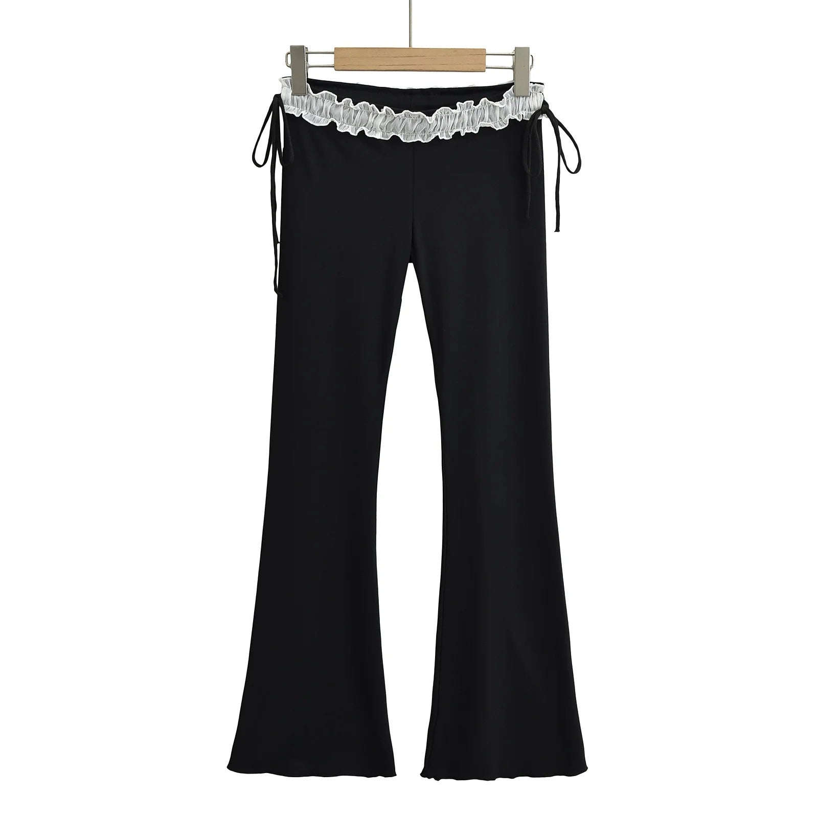 Ruffle Low Waisted Flare Pants