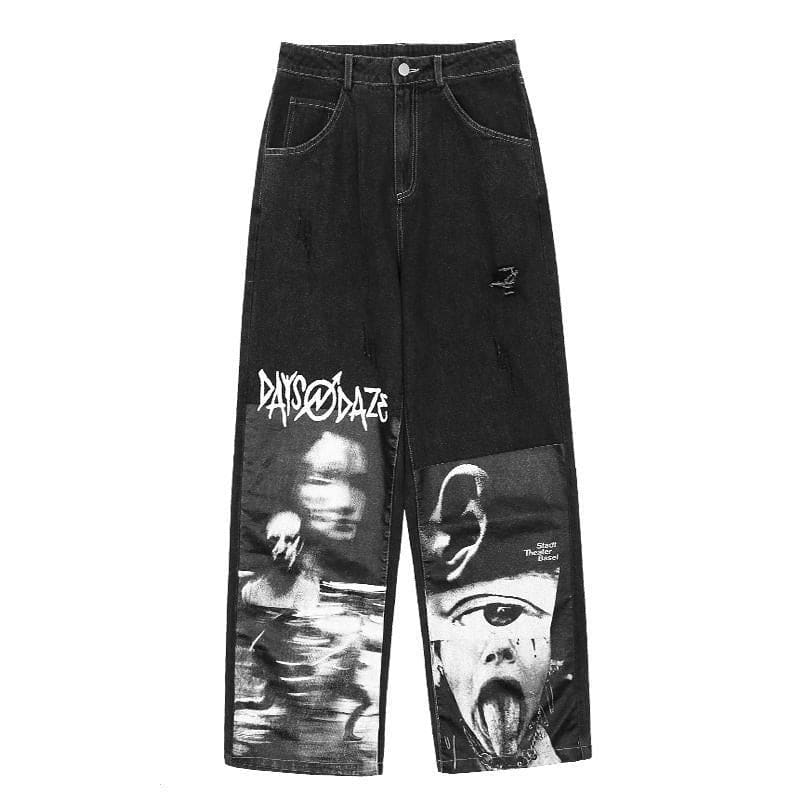 Y2k Gothic Baggy Jeans