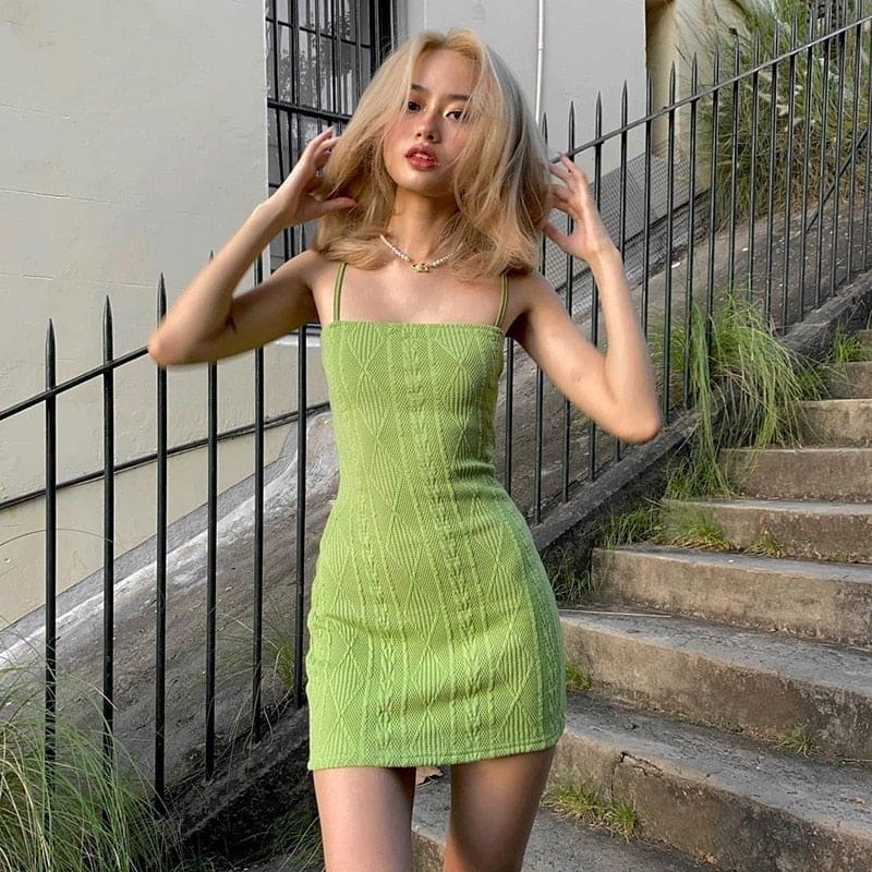 Y2k Party Knitted Mini Dress