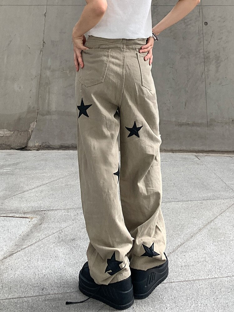 Y2K Star Design Jeans