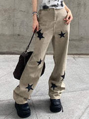 Y2k Star Design Jeans - Kaysmar