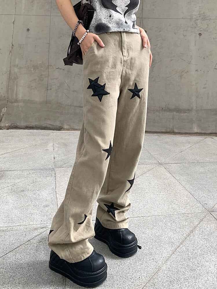 Y2k Star Design Jeans - Kaysmar