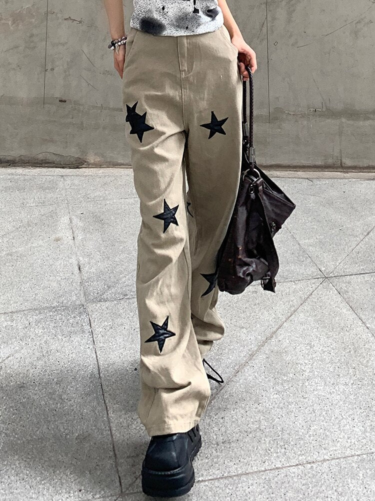 Y2K Star Design Jeans