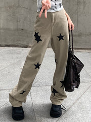 Y2K Star Design Jeans