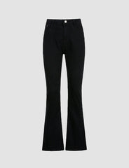 Black Vintage Micro Flared Jeans