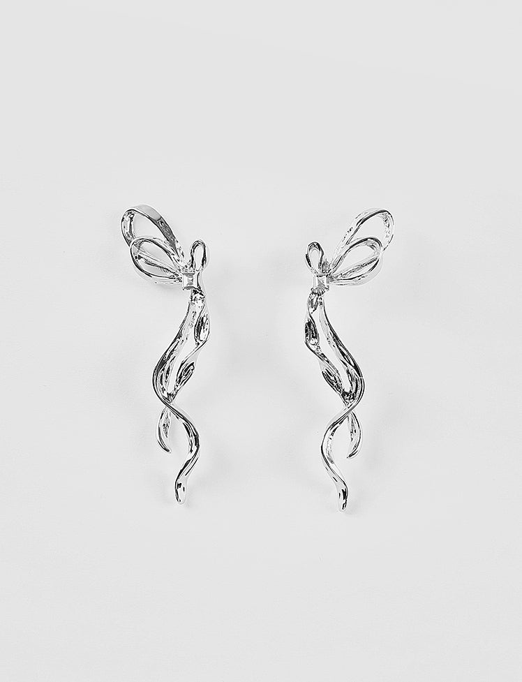 Bow Fringed Earrings