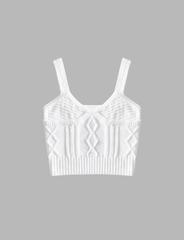 Solid Knitted Twist Camisole