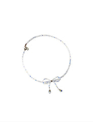 Bow-knot Crystal Necklace