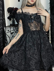 Punk Halloween Gothic Short Dress