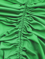 Green Tube Top&Ruched Gathered Slit Long Skirt Set