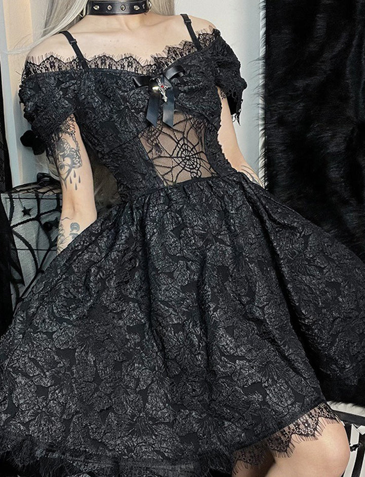 Punk Halloween Gothic Short Dress