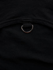 Black Hollow Strap Sweatshirt