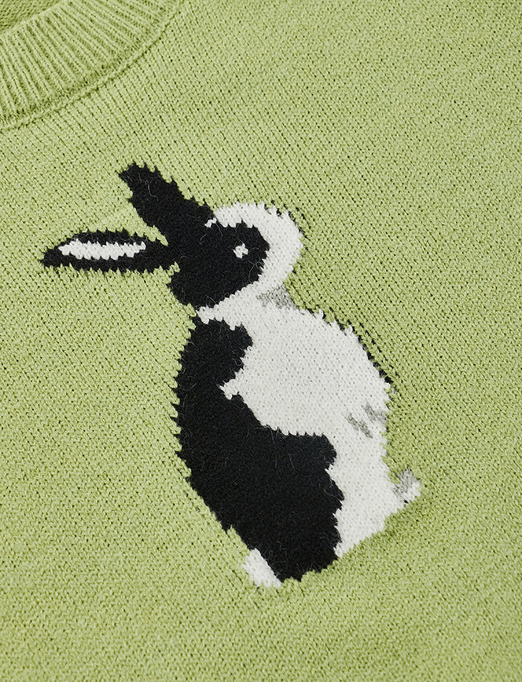 Rabbit Knitted Plunge Top