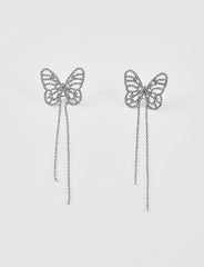 Sparkling Rhinestone Butterfly Earring