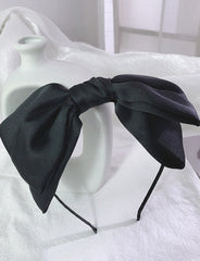 Solid Double Bow Hair Band