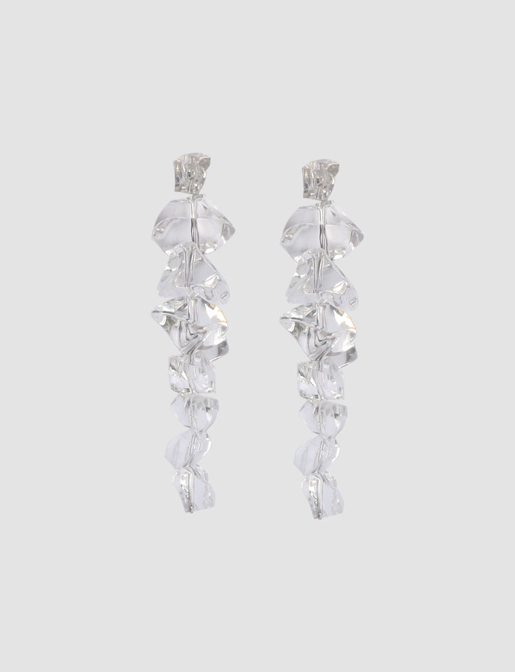 Asymmetrical Ice Cube Earrings