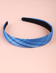 Blue Plaid Hairband