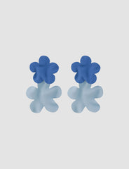 Color Block Flower Earrings