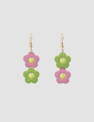 Candy Color Floral Earrings