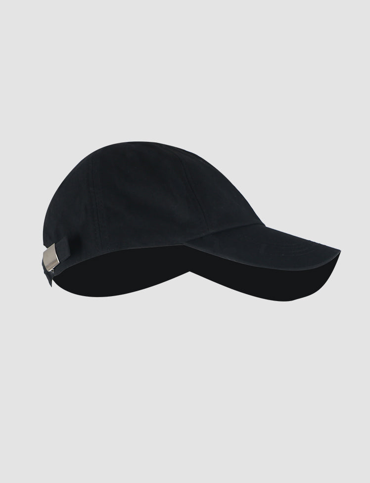 Black Peaked Cap Hat